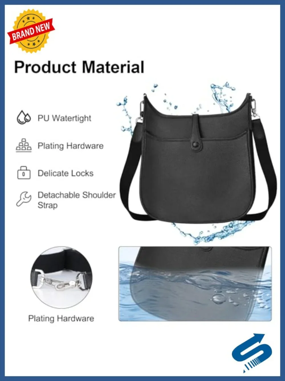 PU Leather Hobo Crossbody Bag for Women Large Satchel Shoulder Purse Handbag